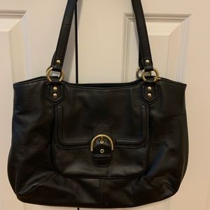 Coach black shoulder bag